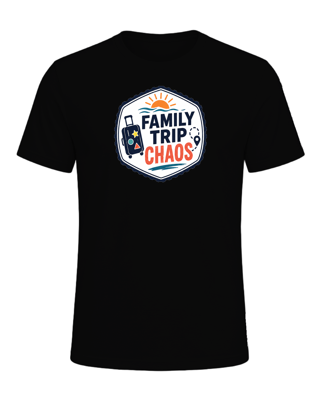 FAMILY TRIP CHAOS — Black