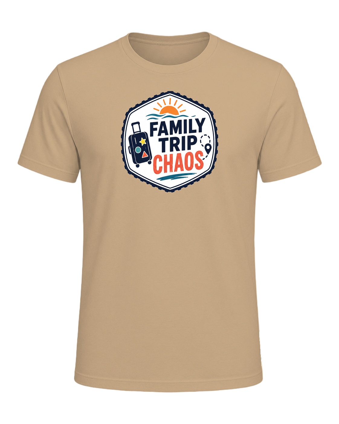 FAMILY TRIP CHAOS — Tan