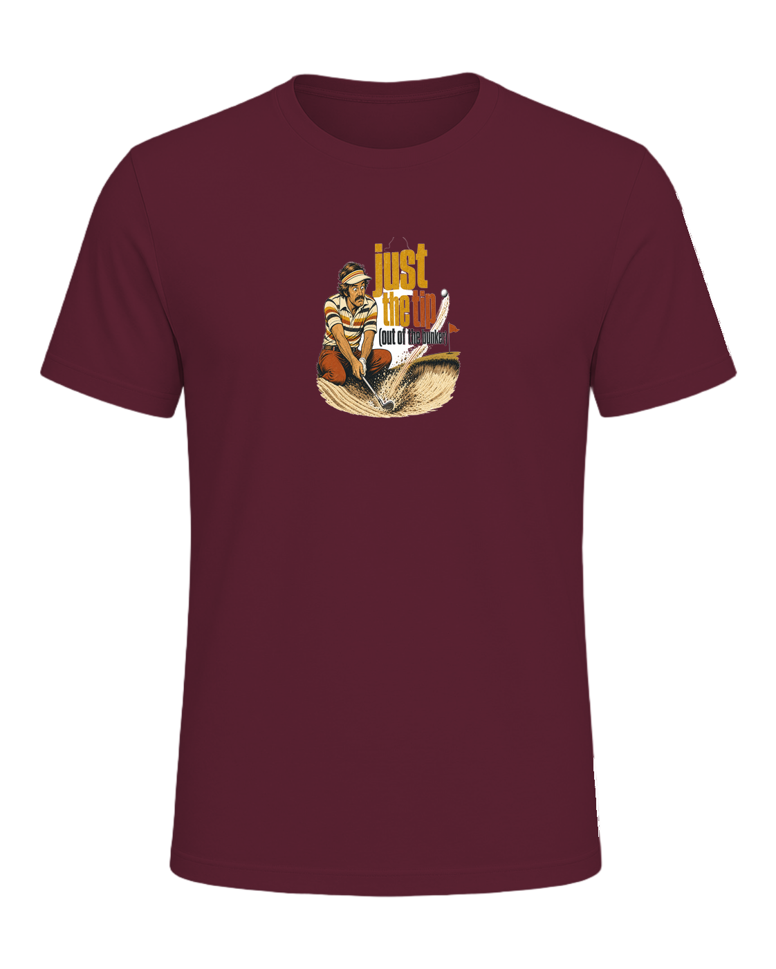 just the tip (out of the bunker) — Maroon