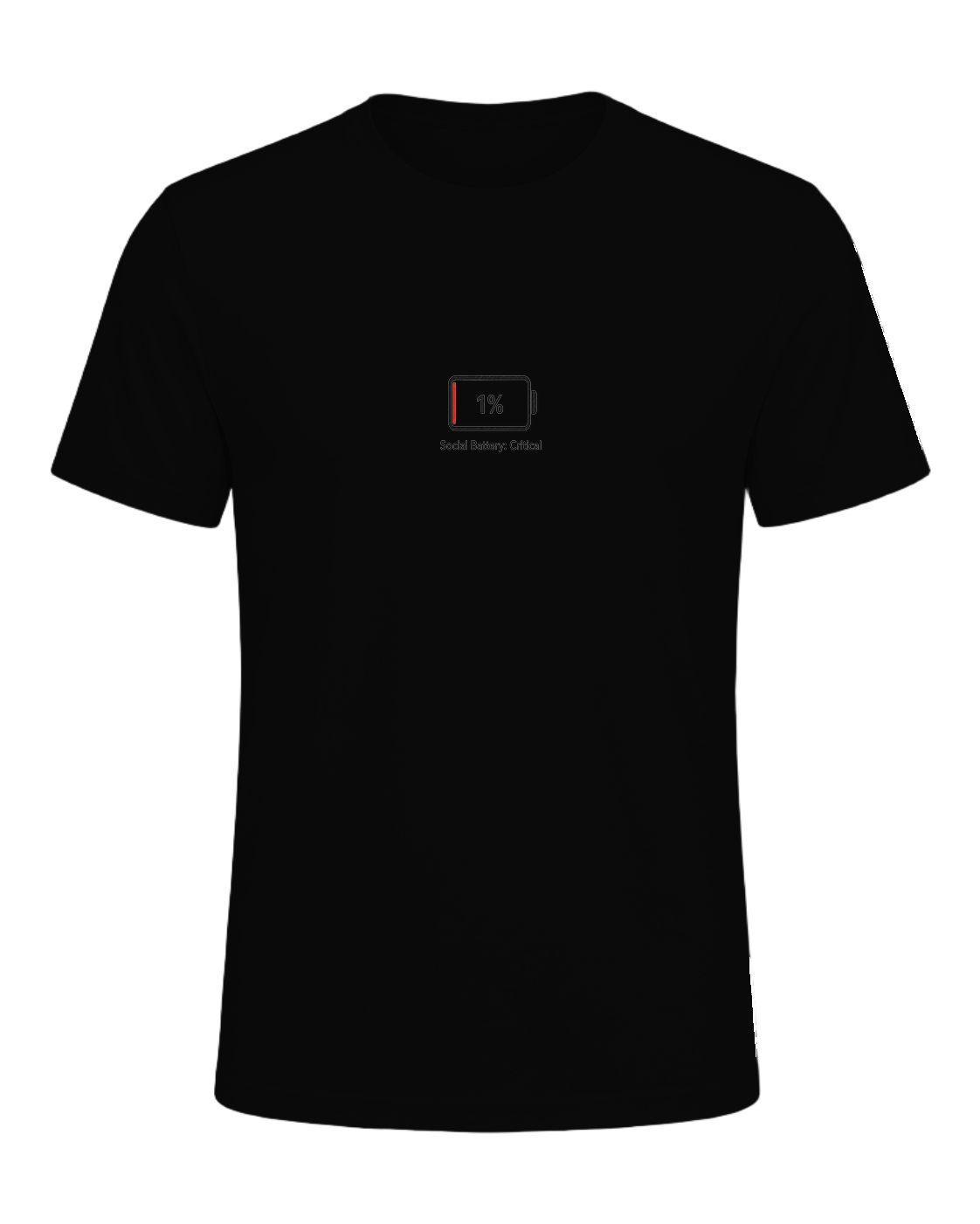 Social Battery Empty — Black