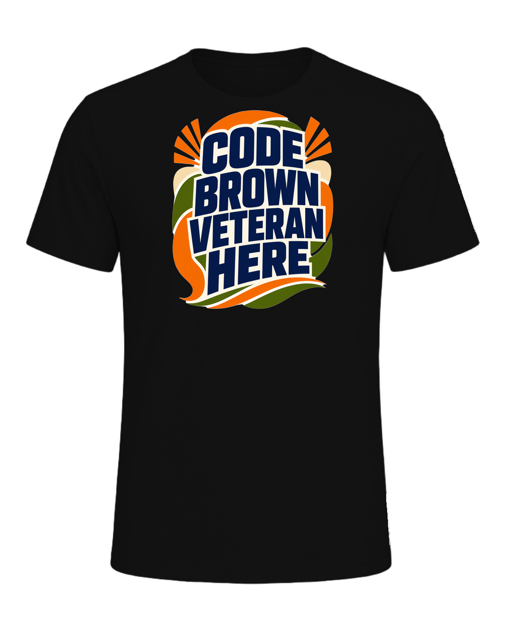 CODE BROWN VETERAN HERE — Vintage Black