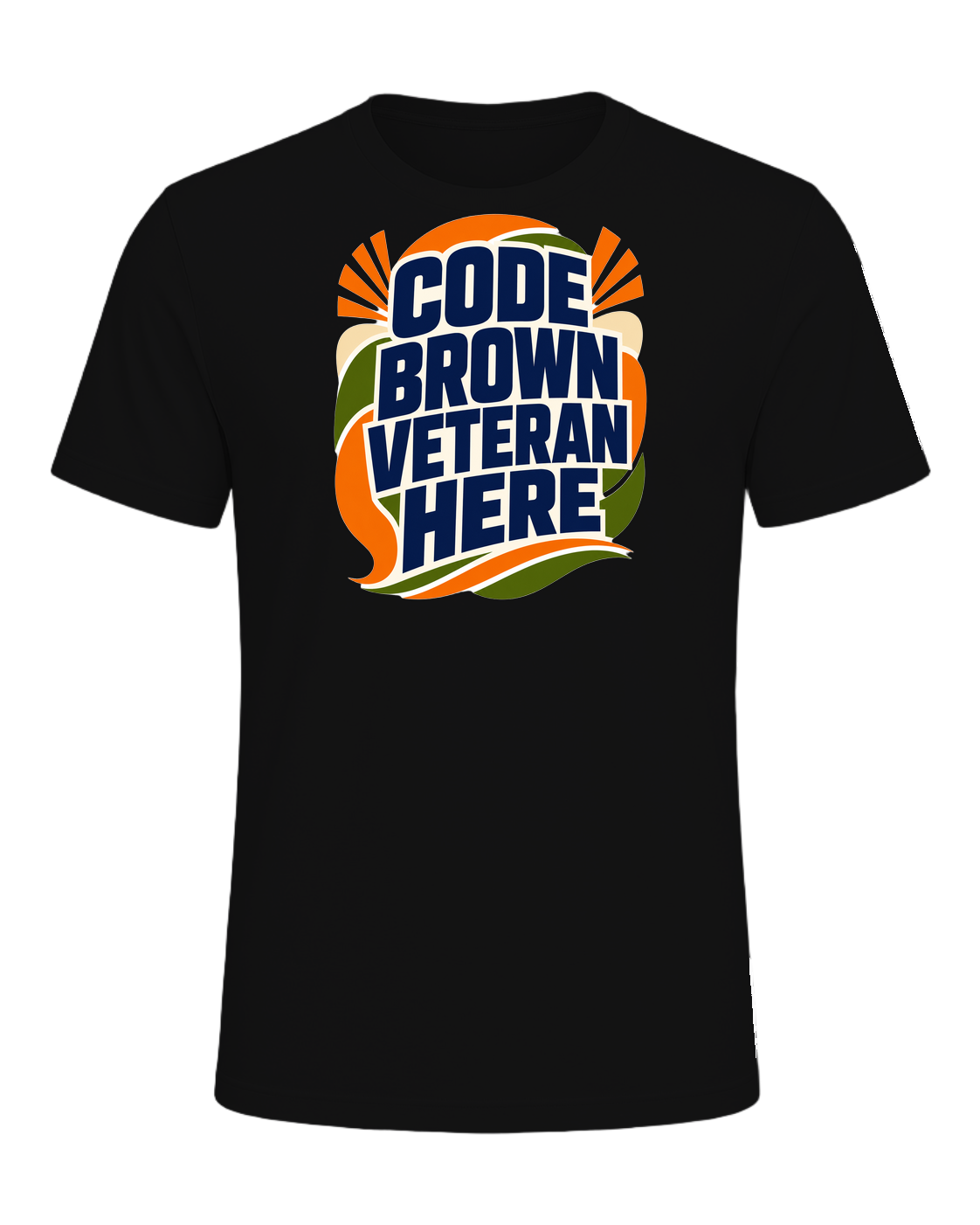 CODE BROWN VETERAN HERE — Vintage Black