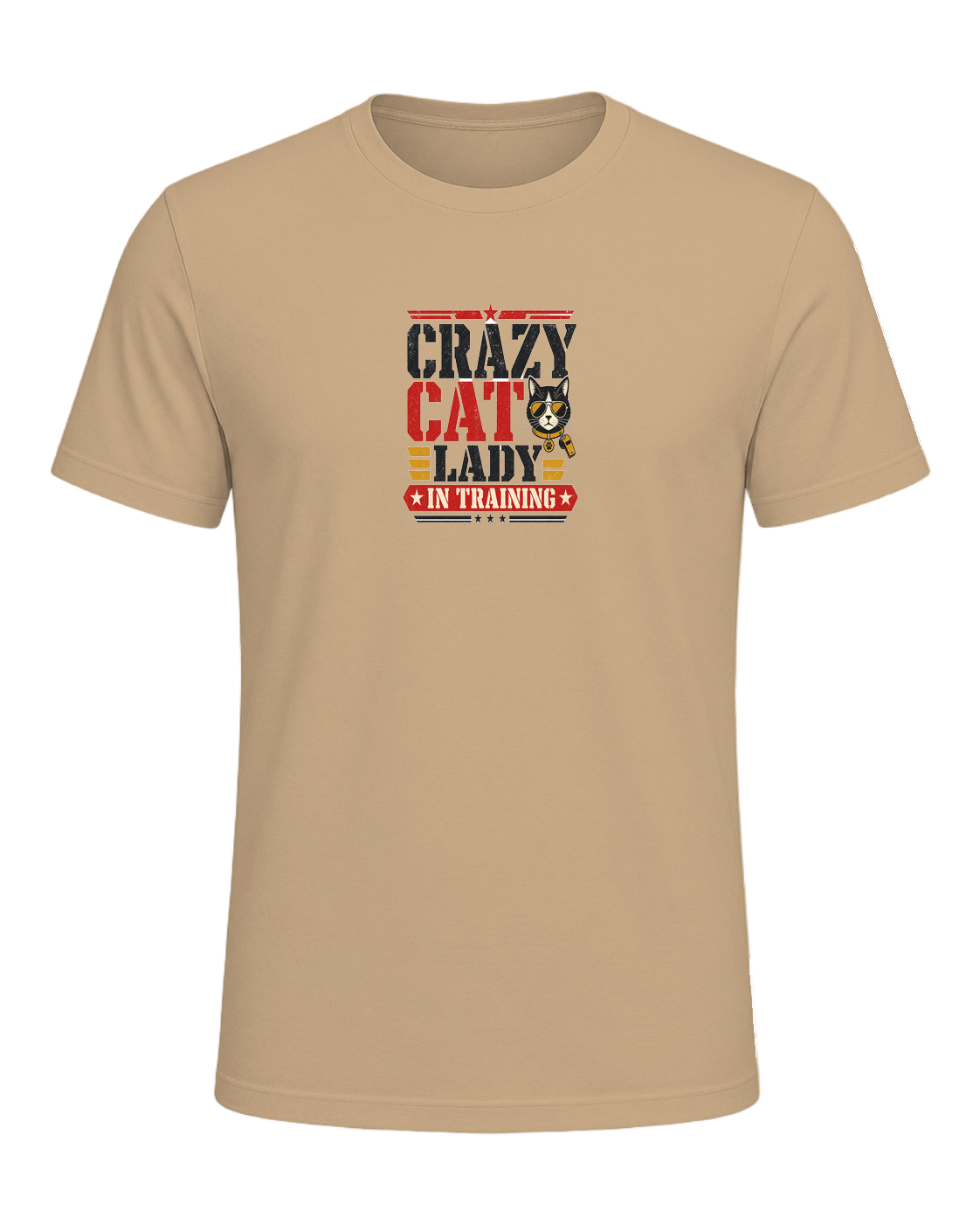 CRAZY CAT LADY IN TRAINING — Tan