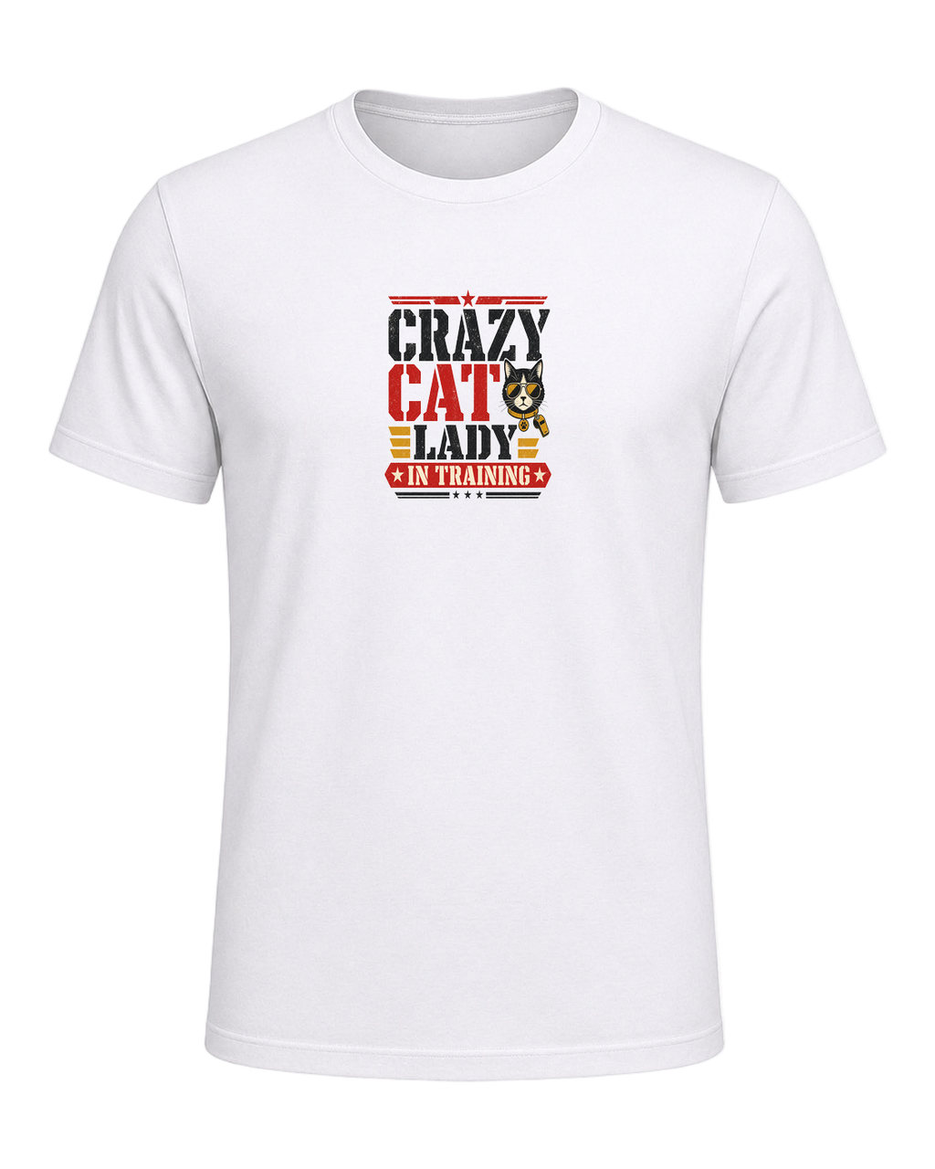 CRAZY CAT LADY IN TRAINING — White