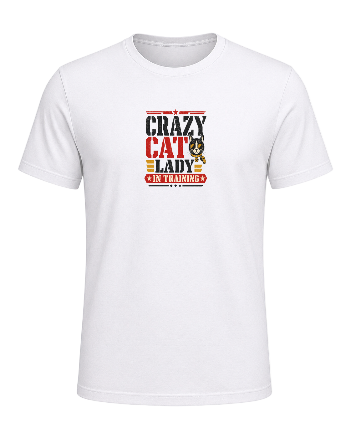 CRAZY CAT LADY IN TRAINING — White