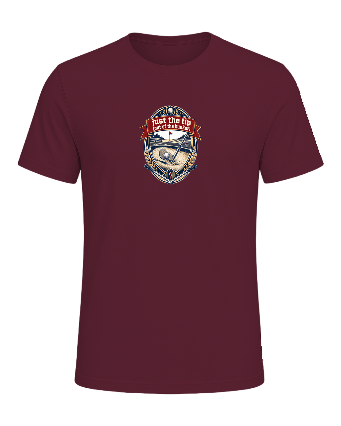 just the tip (out of the bunker) — Maroon