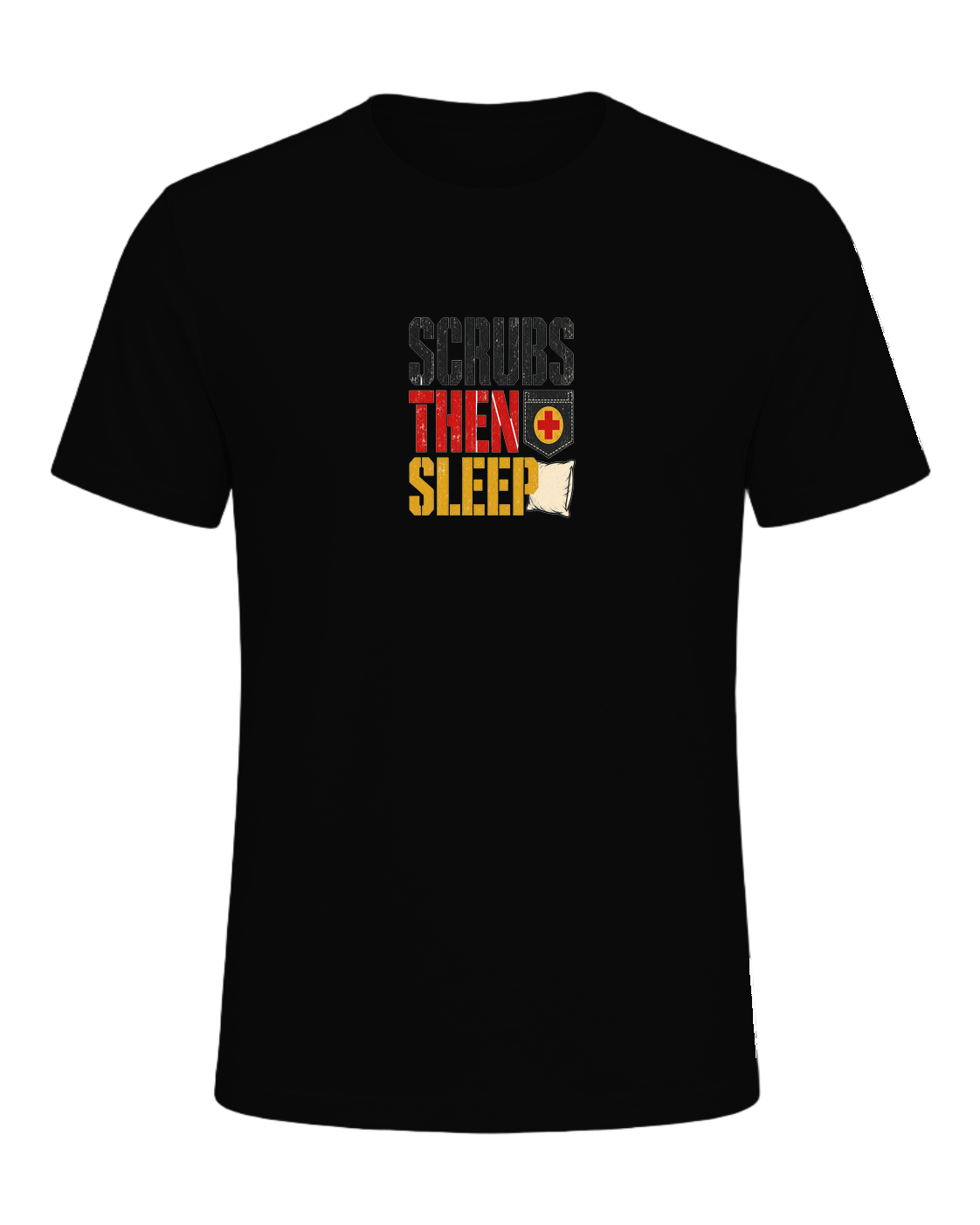 SCRUBS THEN SLEEP — Black