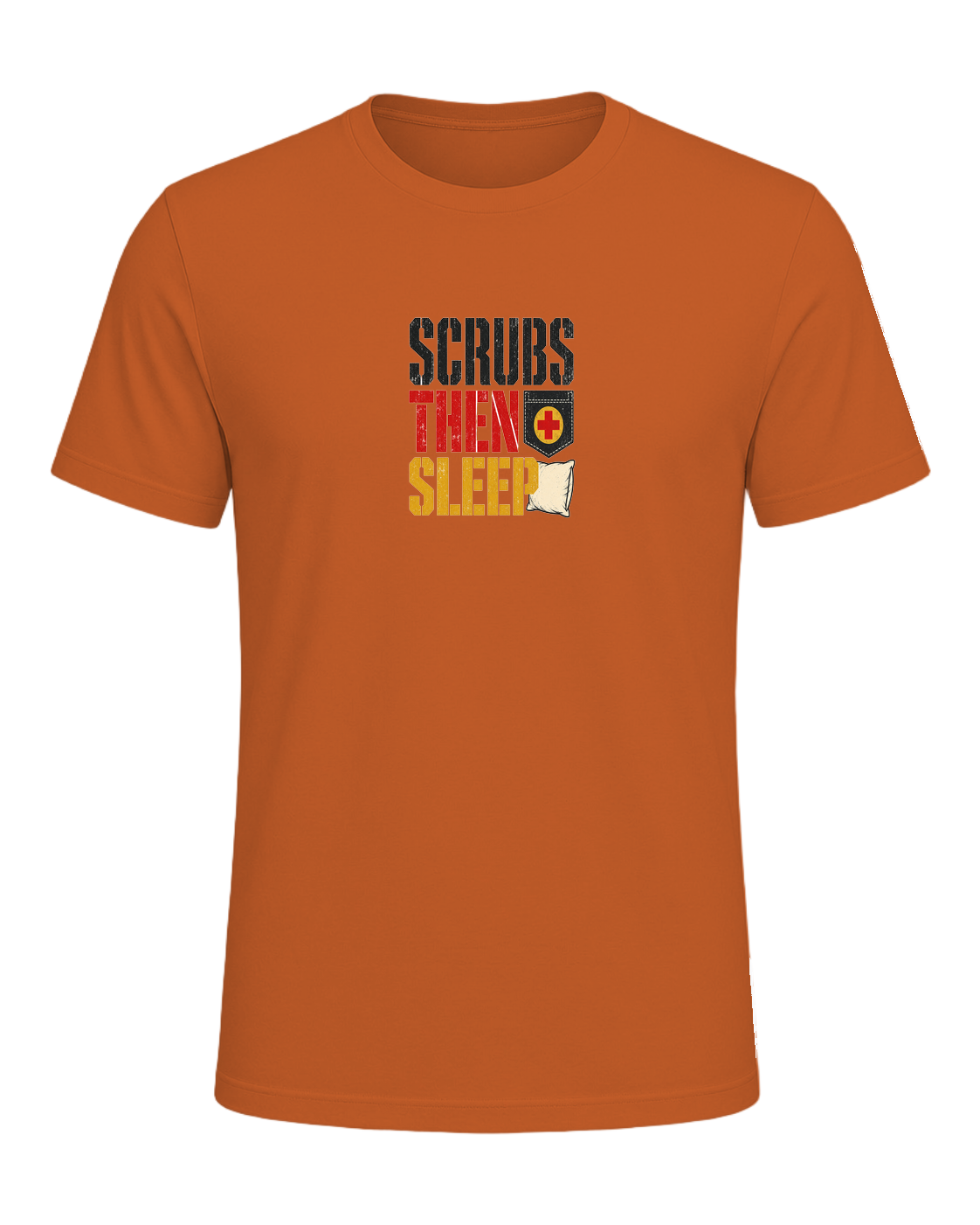 SCRUBS THEN SLEEP — Orange