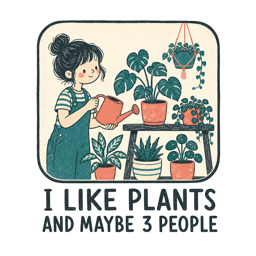 I LIKE PLANTS AND MAYBE 3 PEOPLE