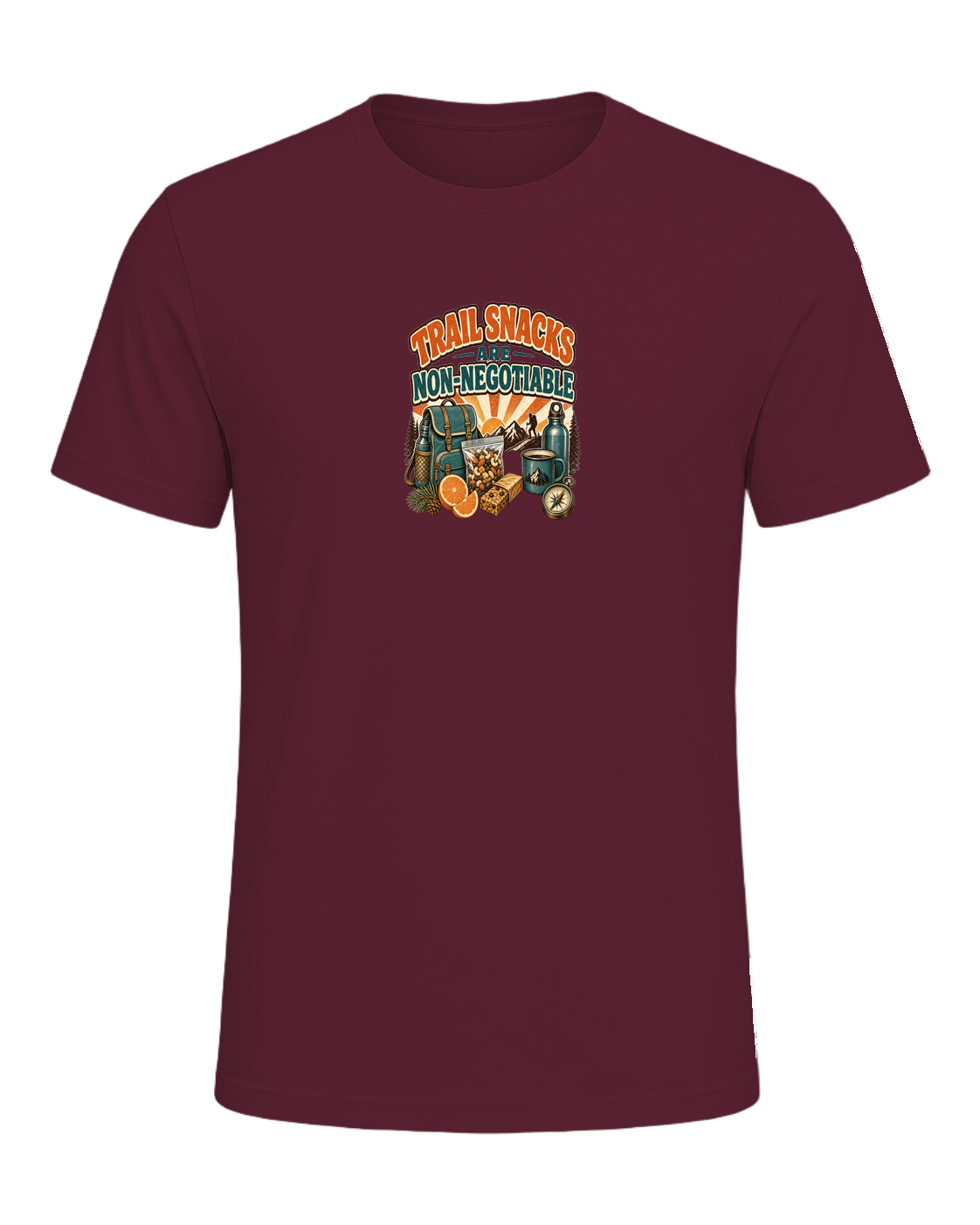 TRAIL SNACKS ARE NON-NEGOTIABLE — Maroon