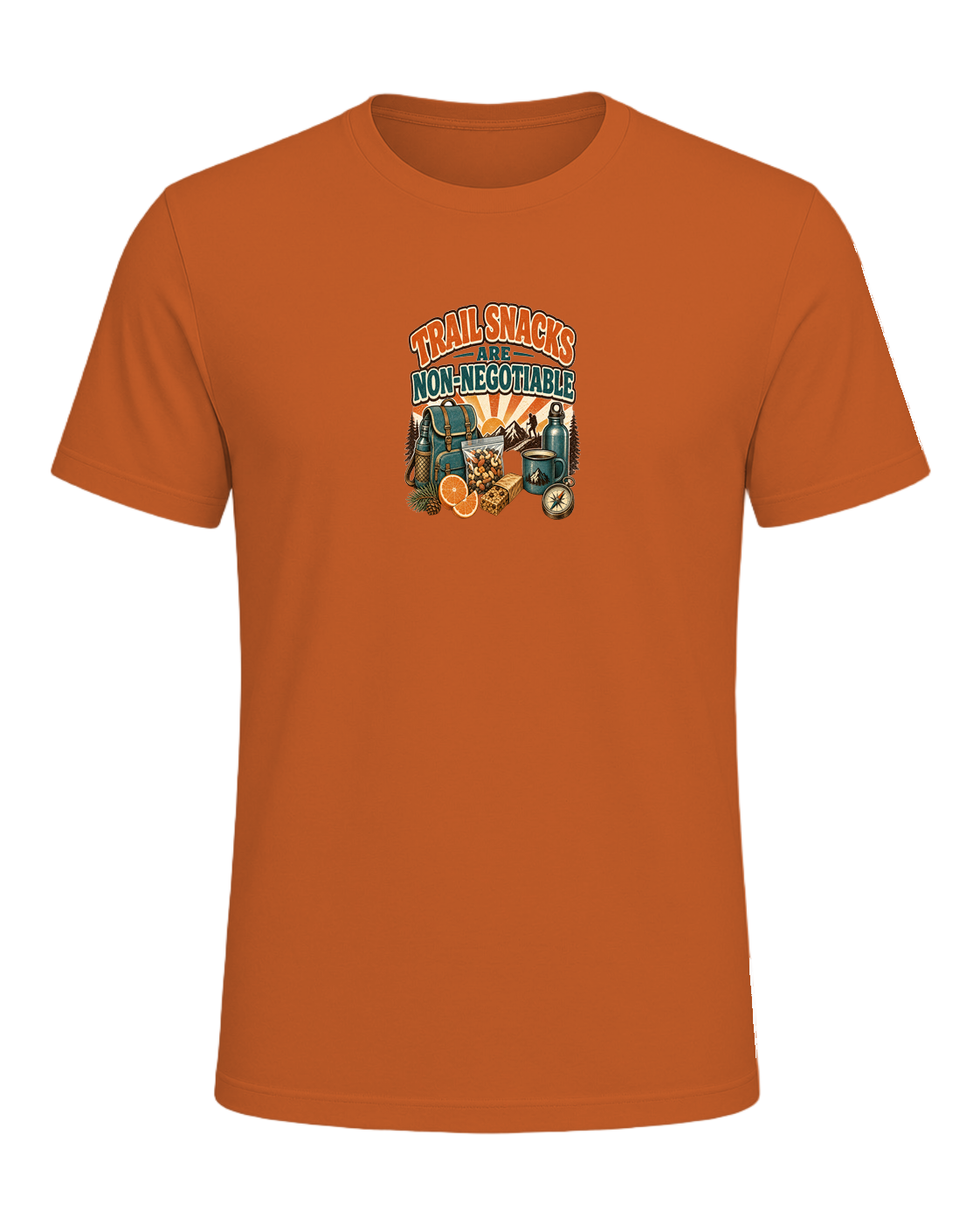 TRAIL SNACKS ARE NON-NEGOTIABLE — Orange