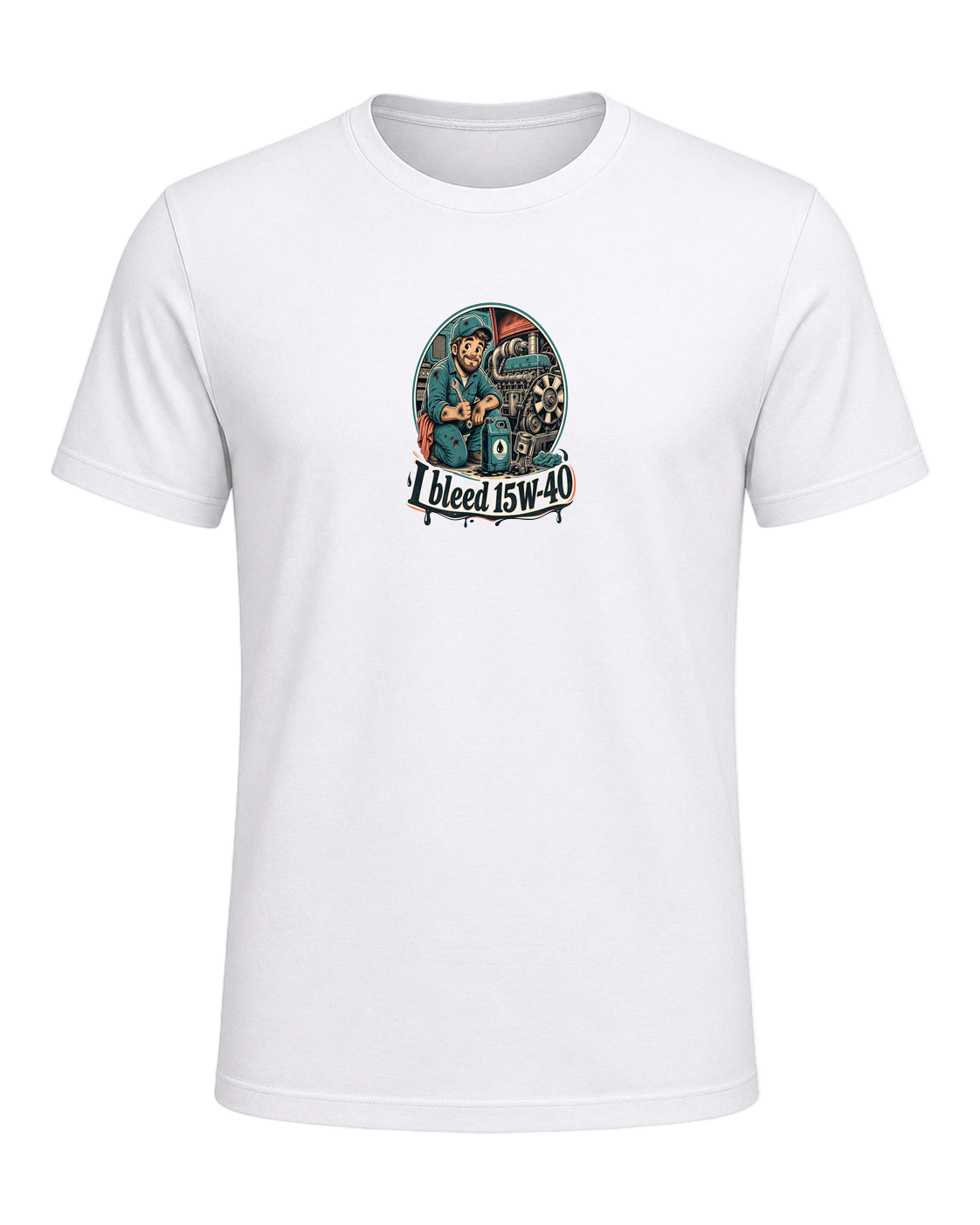 I bleed 15W-40 — White