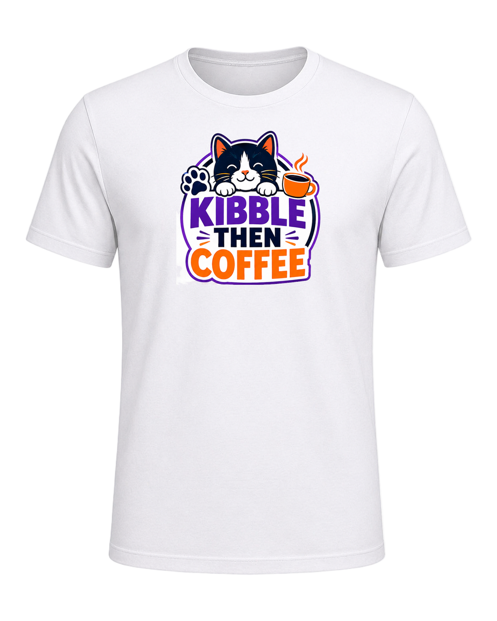 KIBBLE THEN COFFEE — White