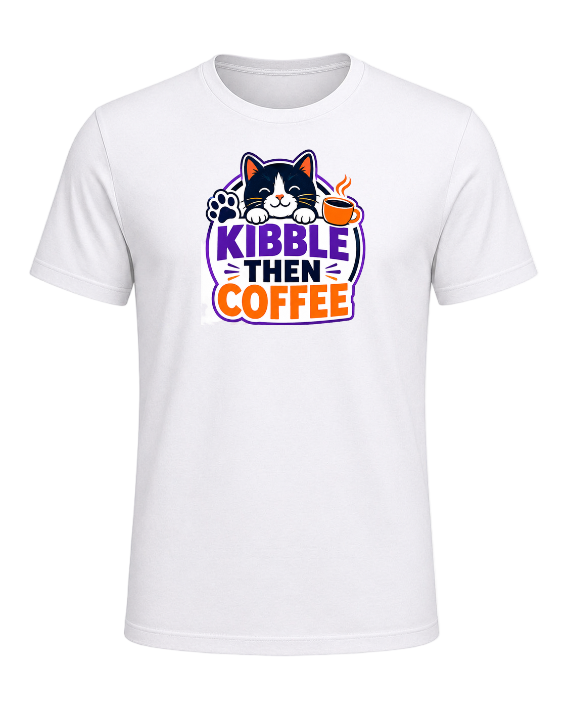 KIBBLE THEN COFFEE — White