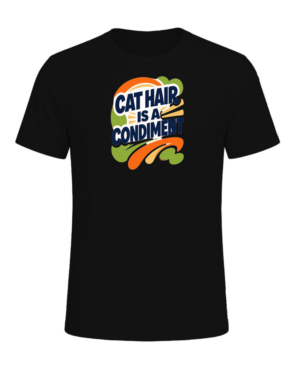 CAT HAIR IS A CONDIMENT — Vintage Black