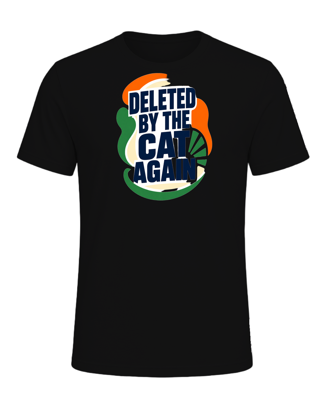 DELETED BY THE CAT AGAIN — Vintage Black