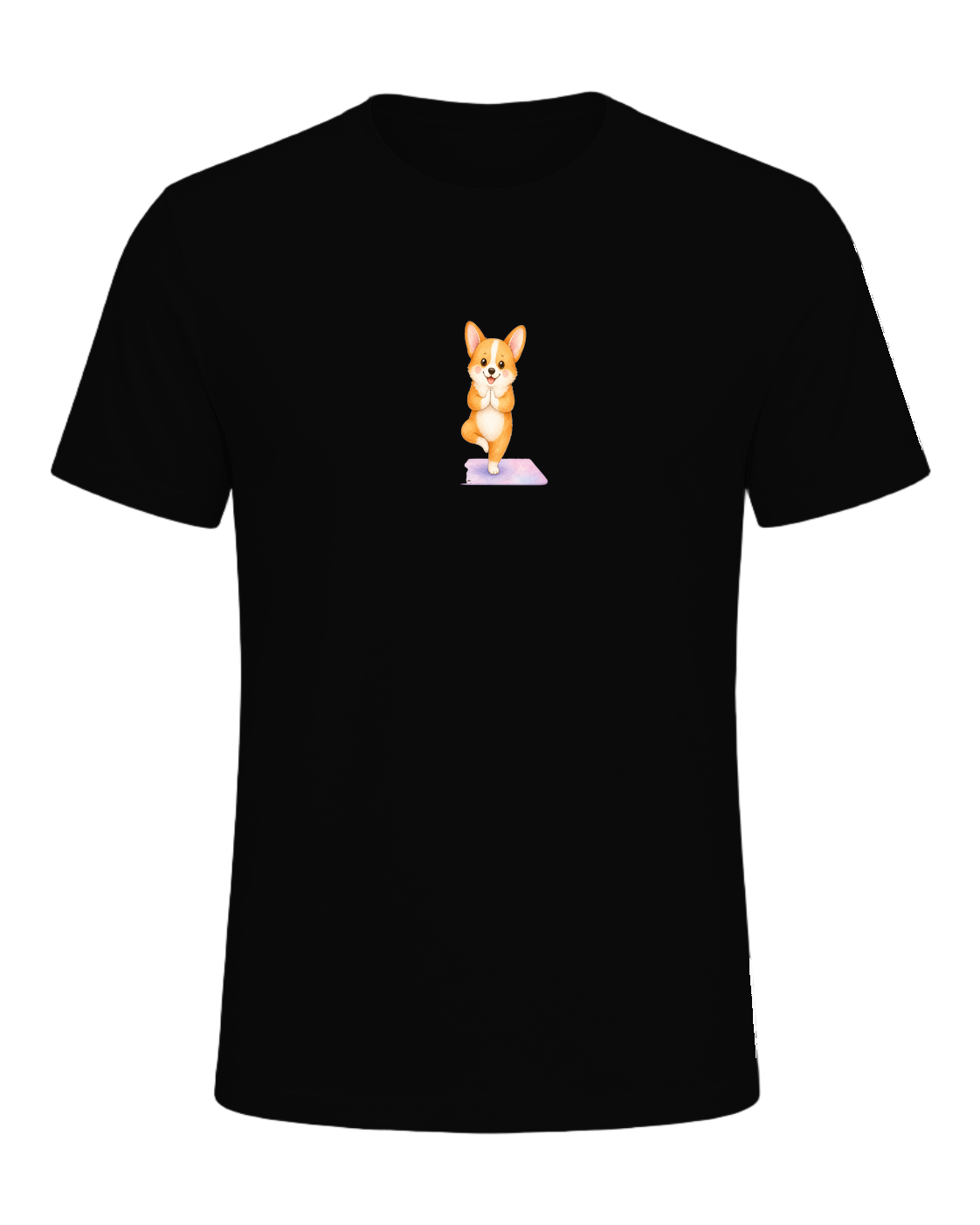 Corgi + Yoga — Black