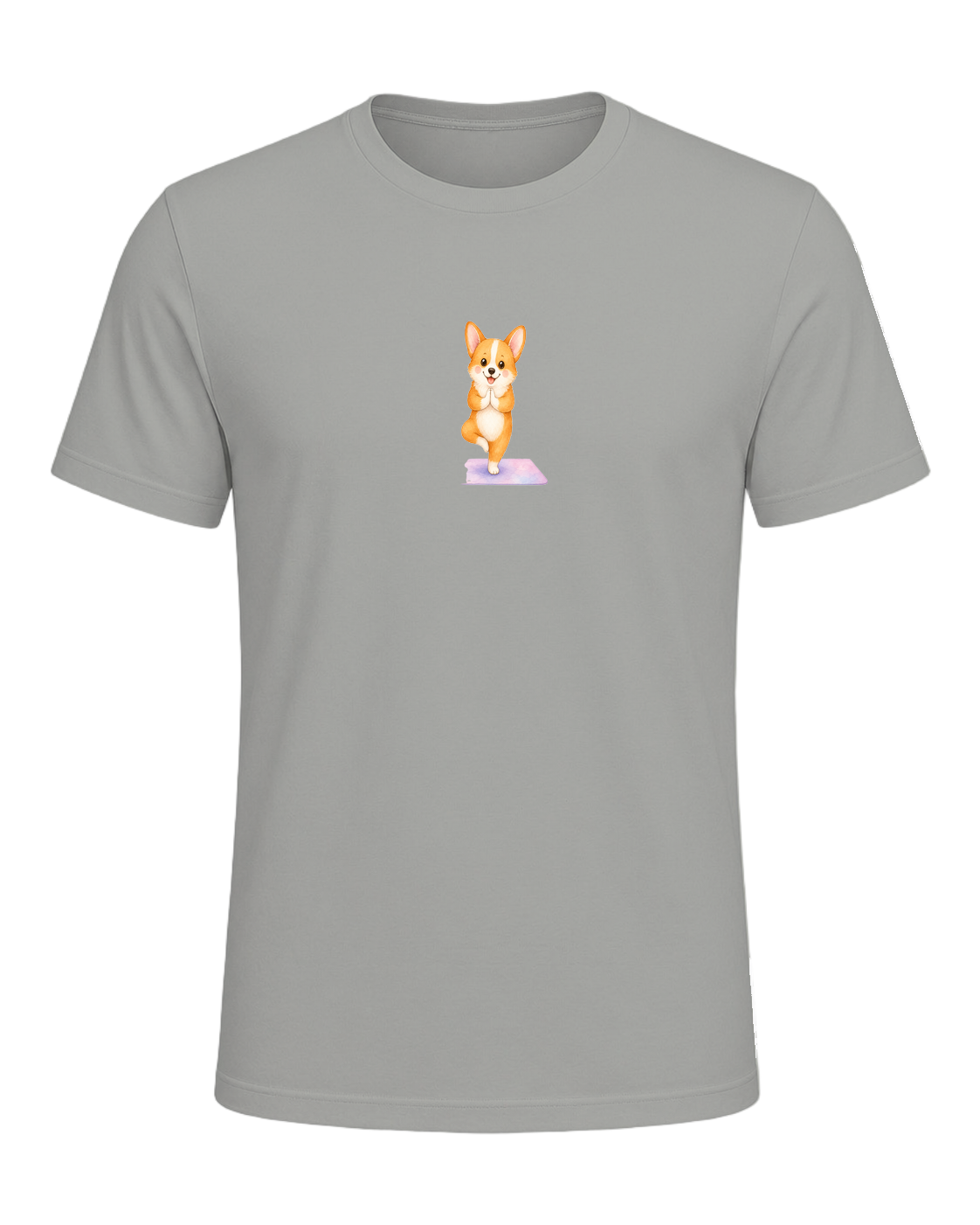 Corgi + Yoga — Gray