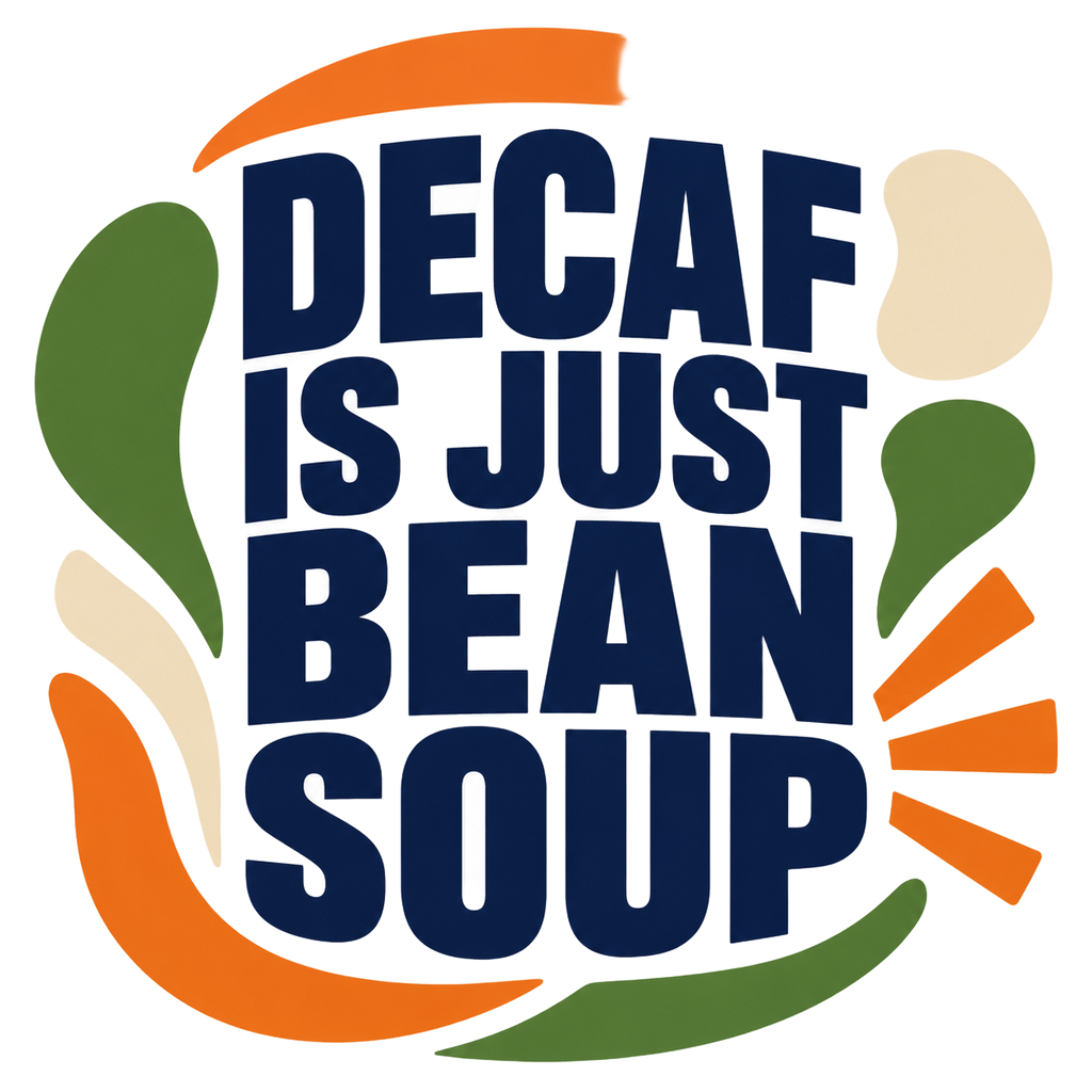 DECAF IS JUST BEAN SOUP