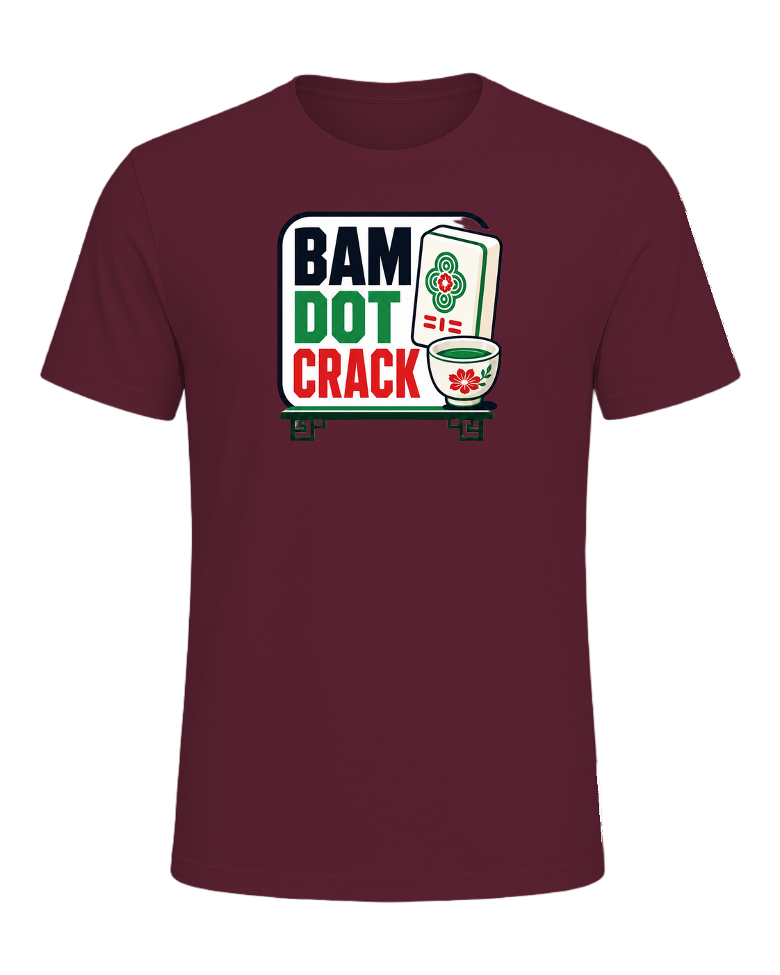 BAM DOT CRACK — Maroon