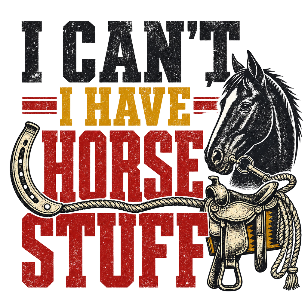 I CAN'T, I HAVE HORSE STUFF