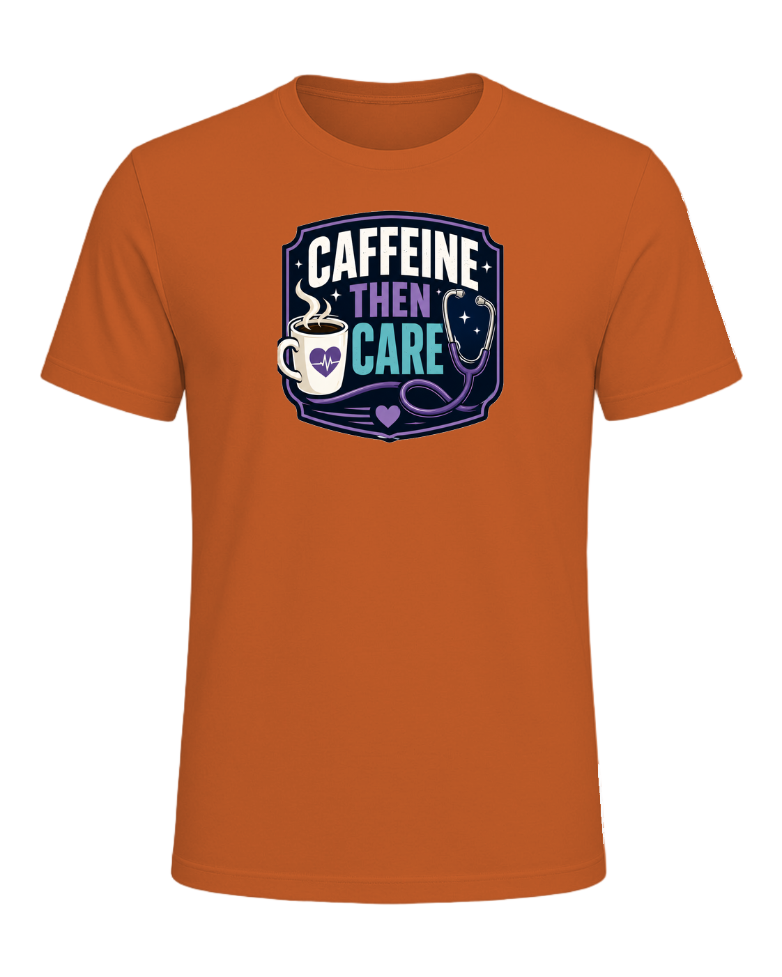 CAFFEINE THEN CARE — Orange
