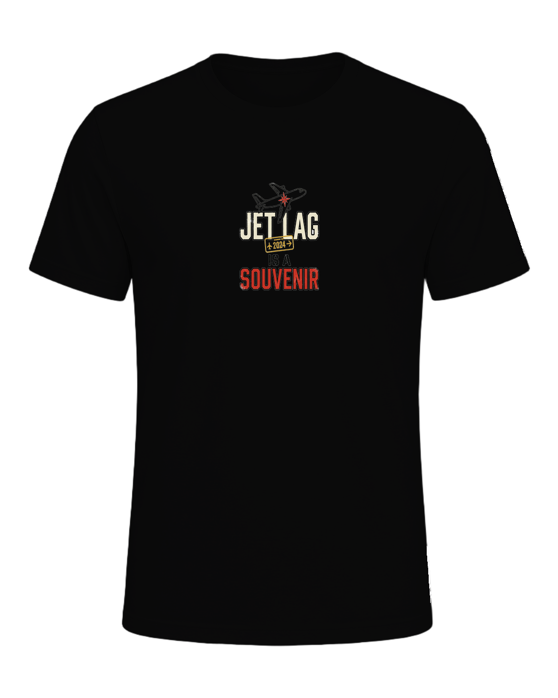 JET LAG IS A SOUVENIR — Black