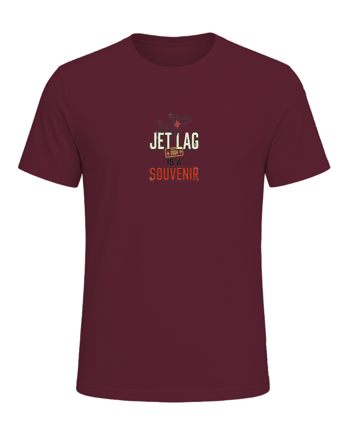 JET LAG IS A SOUVENIR — Maroon