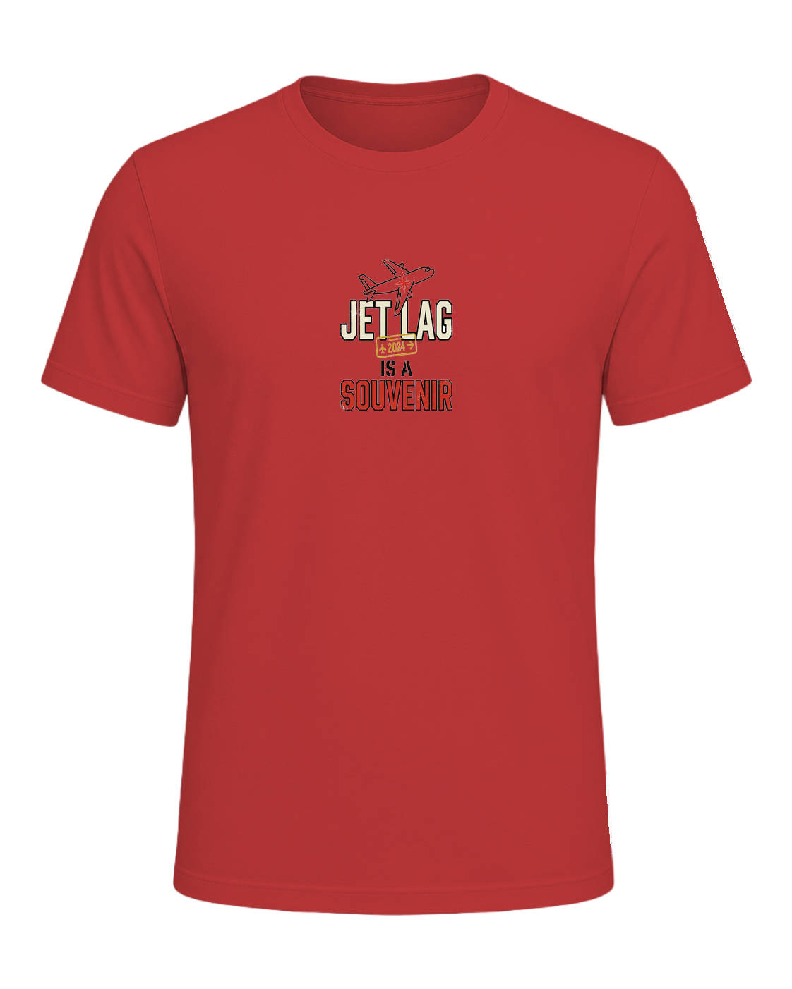 JET LAG IS A SOUVENIR — Red