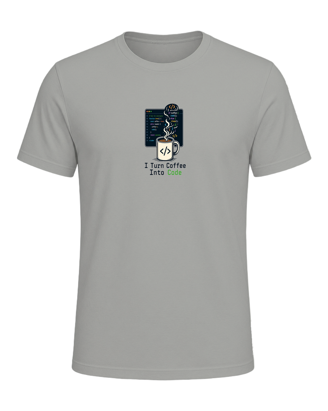 Coffee + Programmer — Gray