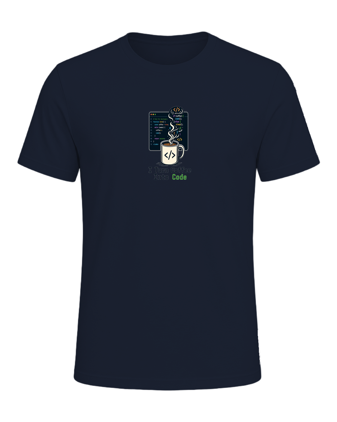Coffee + Programmer — Navy
