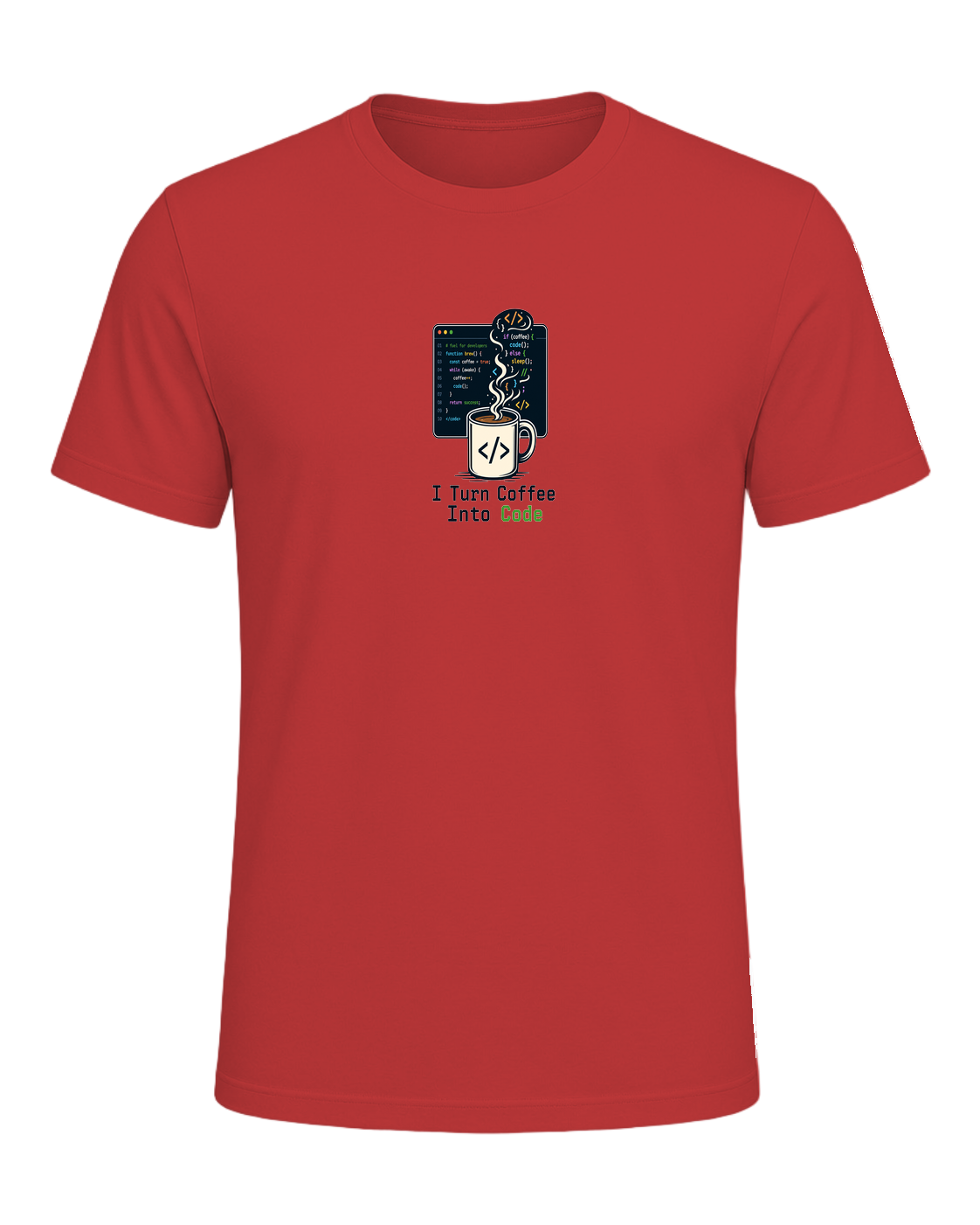 Coffee + Programmer — Red