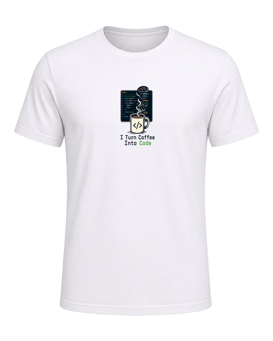 Coffee + Programmer — White