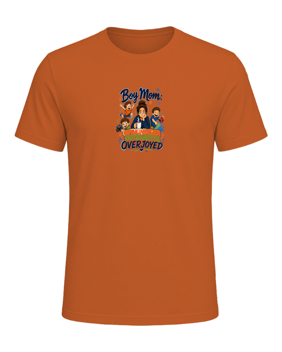 Boy Mom Humor — Orange