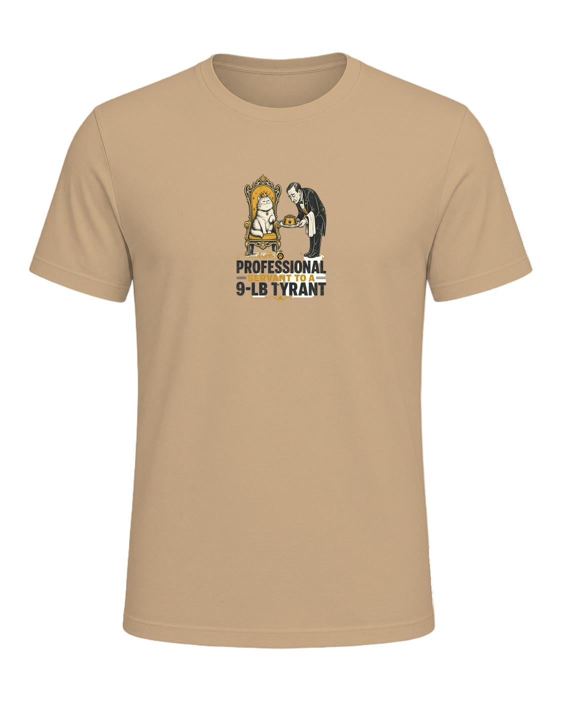 PROFESSIONAL SERVANT TO A 9-LB TYRANT — Tan