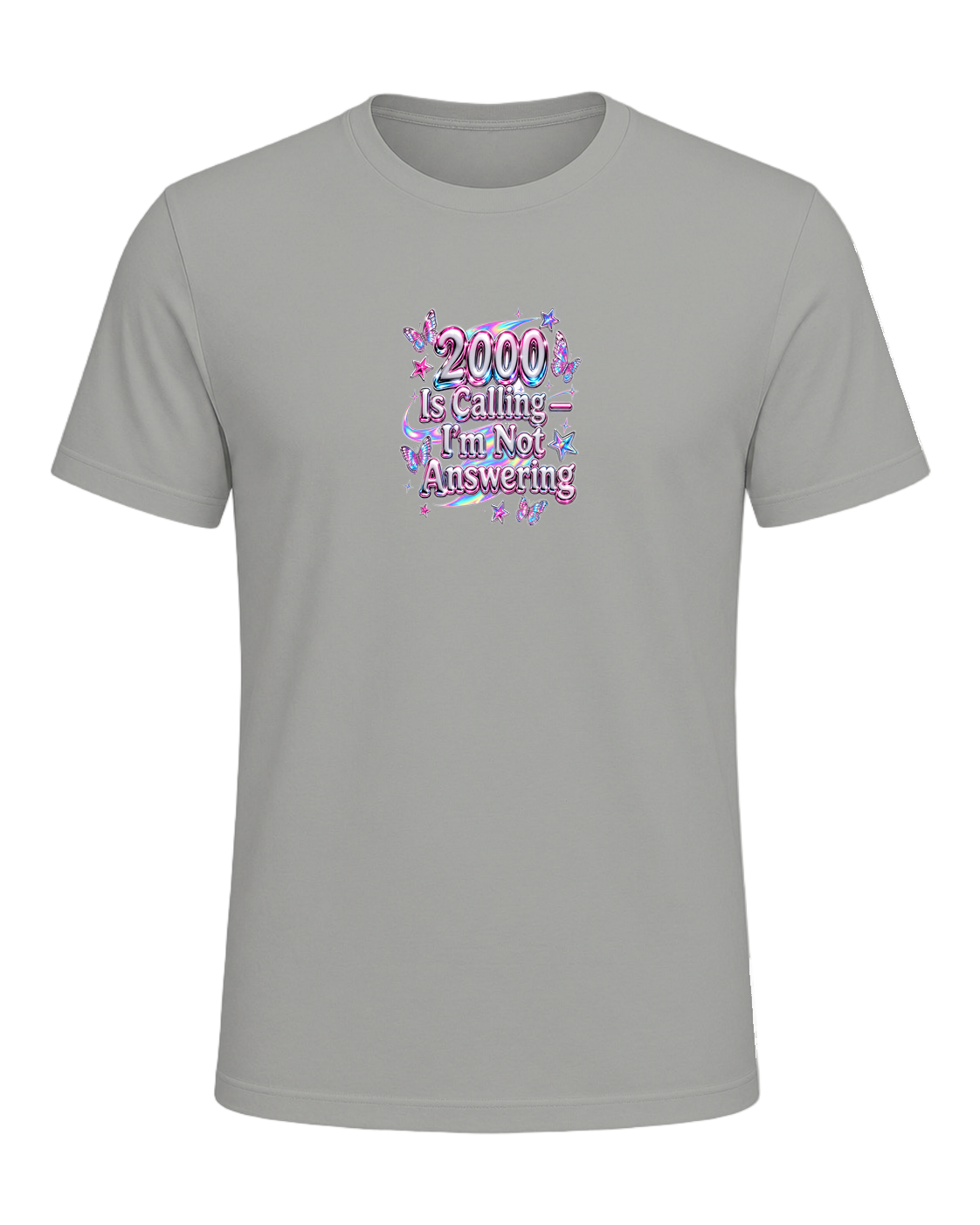 Y2K Chrome Style — Gray