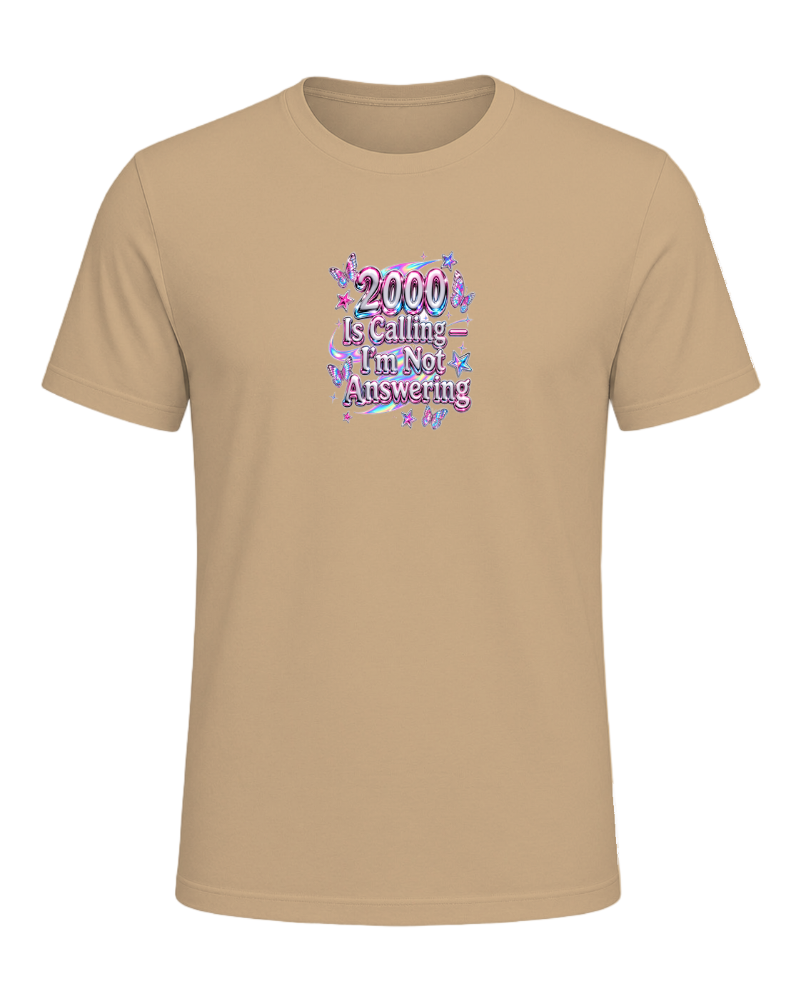 Y2K Chrome Style — Tan