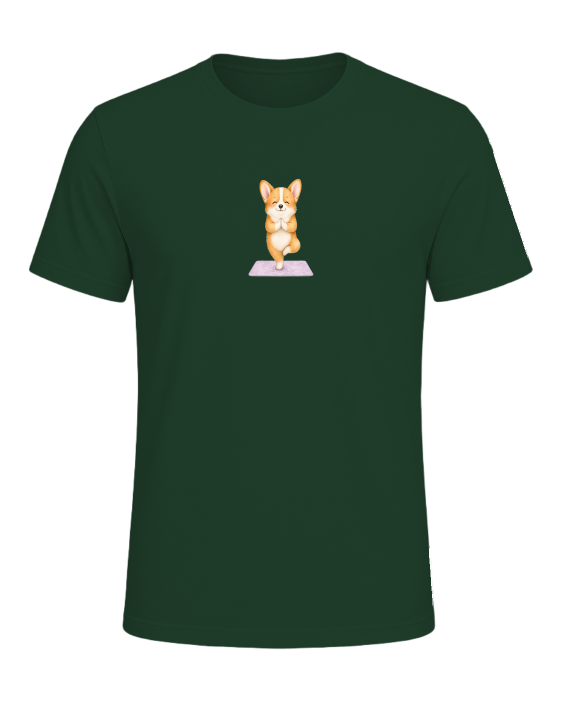 Corgi + Yoga — Forest