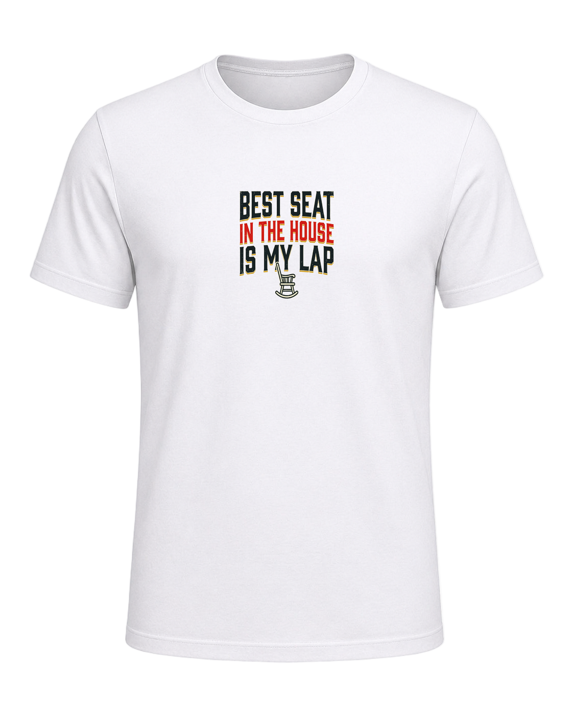 Best seat in the house is my lap — White