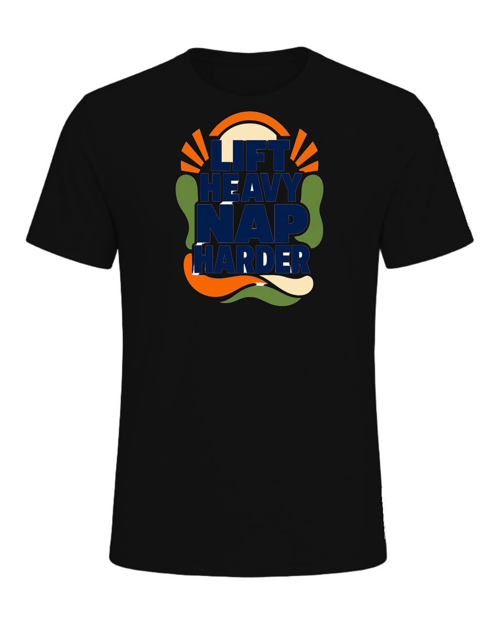 LIFT HEAVY NAP HARDER — Vintage Black