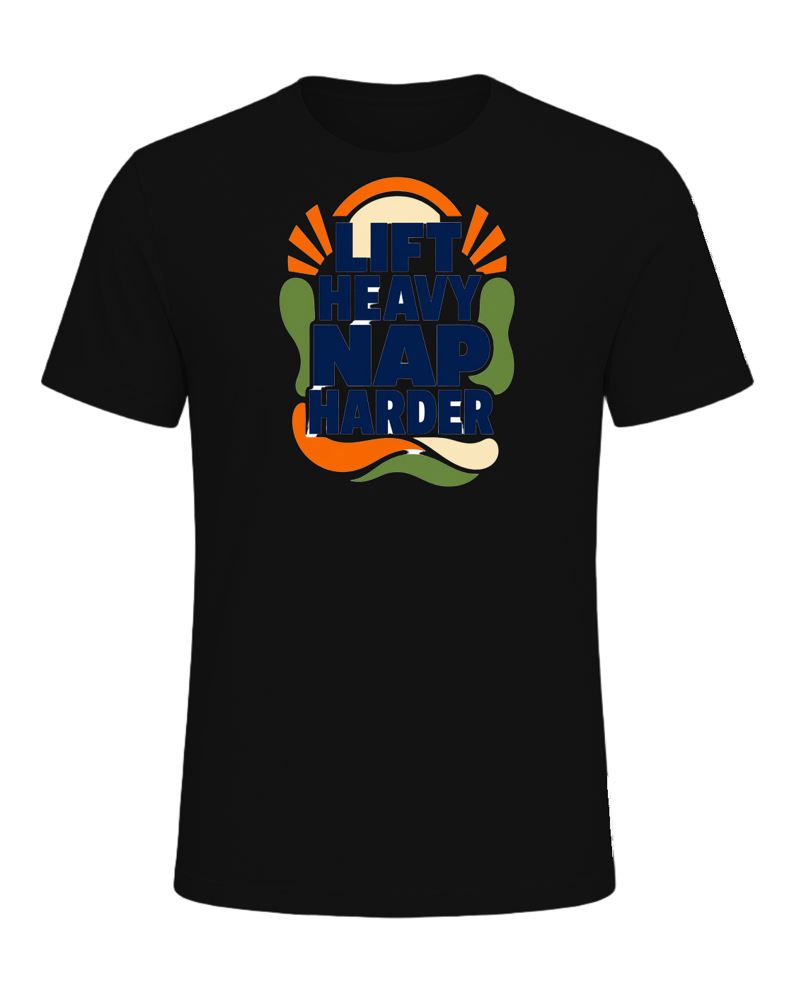 LIFT HEAVY NAP HARDER — Vintage Black
