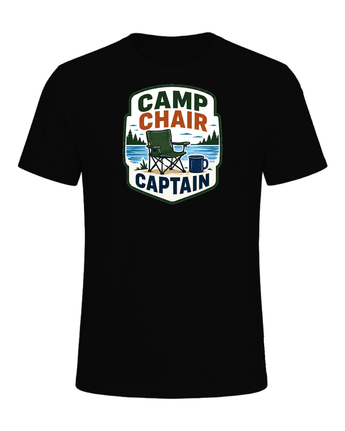 CAMP CHAIR CAPTAIN — Black