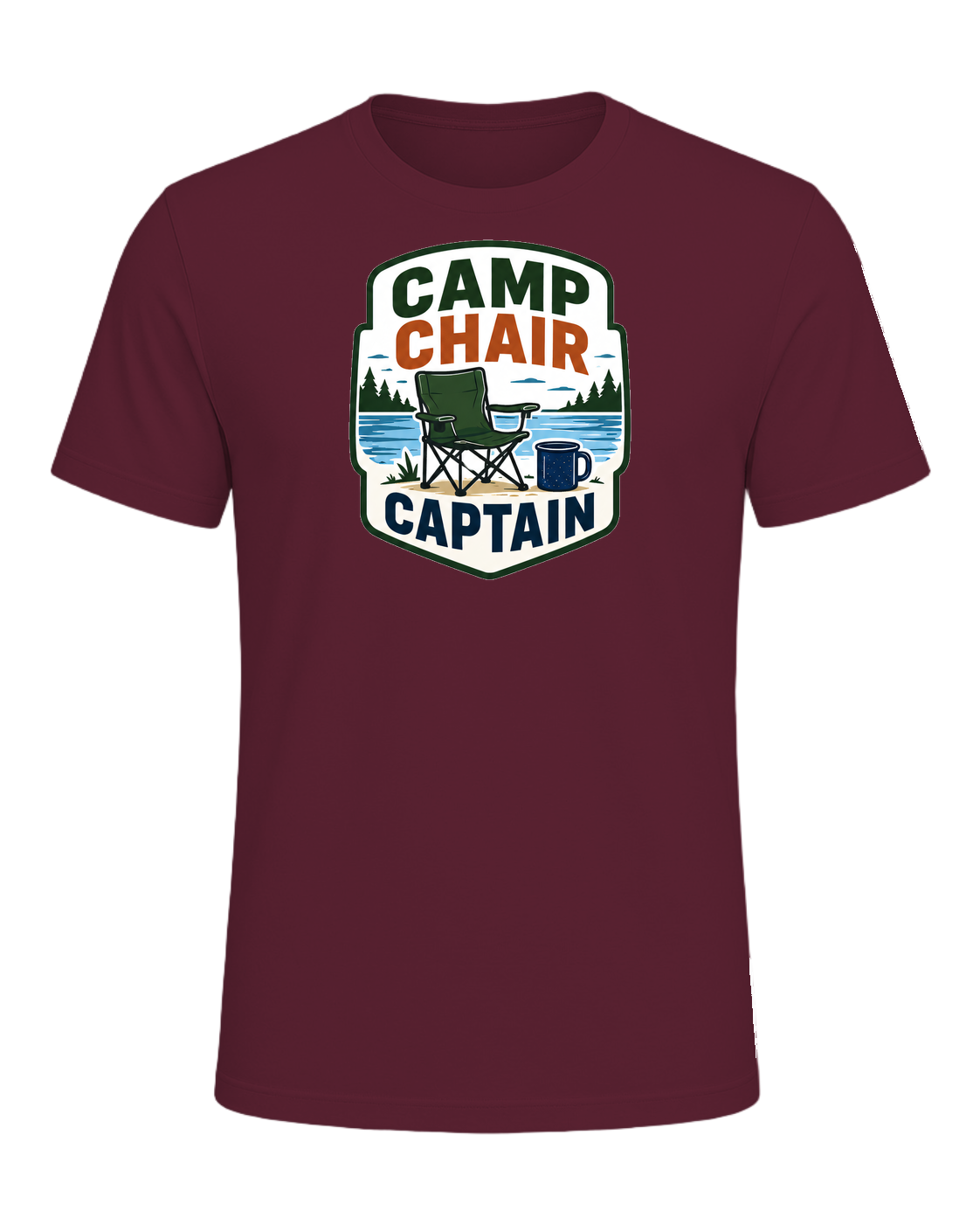 CAMP CHAIR CAPTAIN — Maroon
