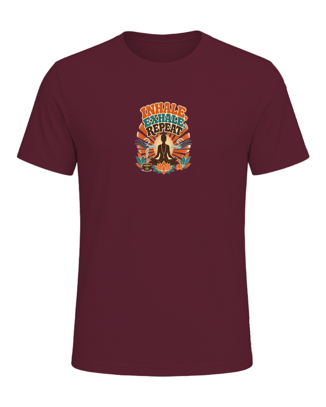 INHALE, EXHALE, REPEAT — Maroon