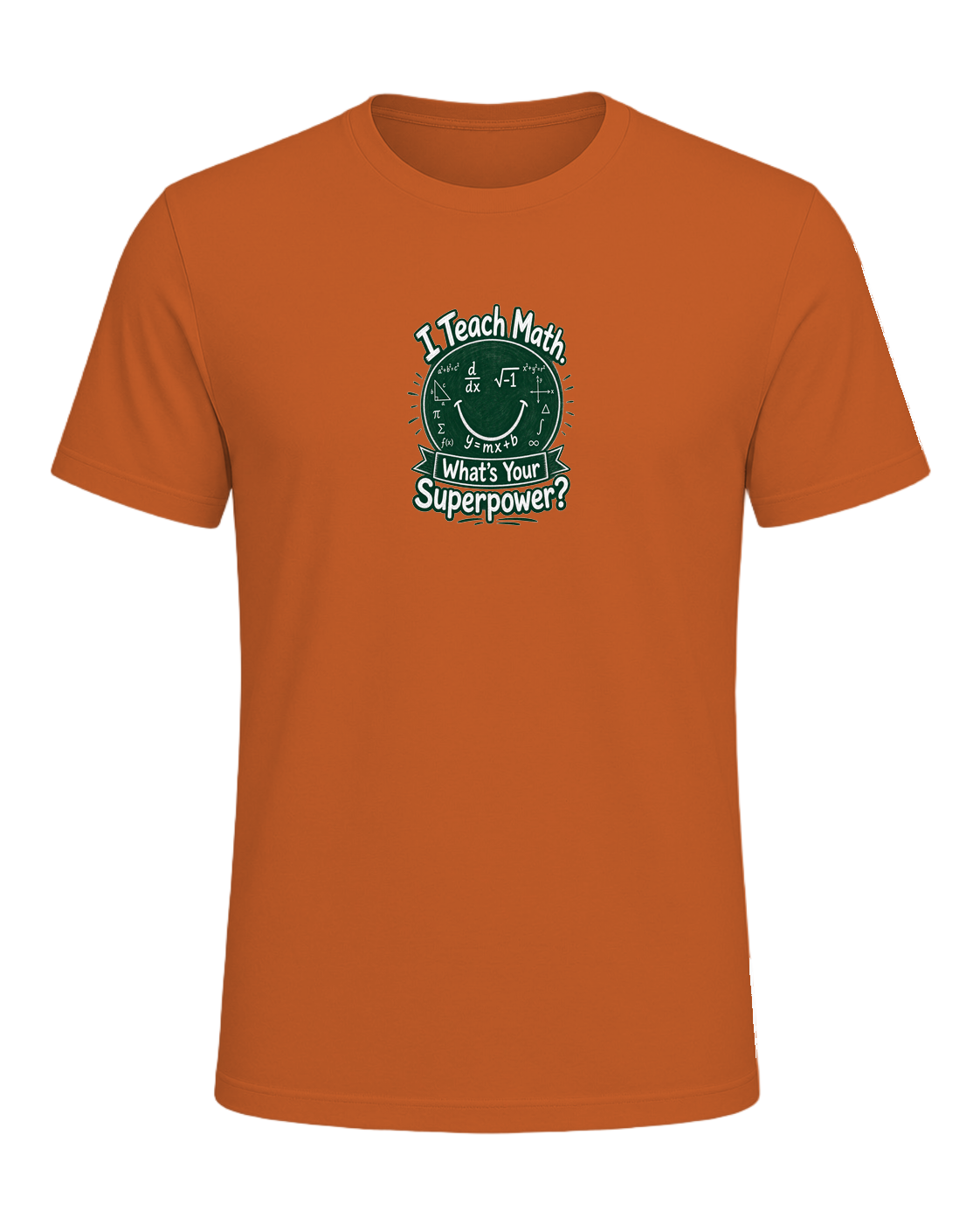 Math Pun Teacher — Orange