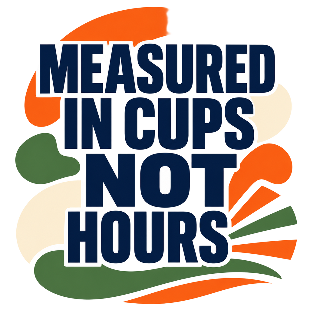 MEASURED IN CUPS NOT HOURS
