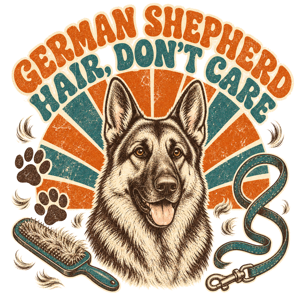 GERMAN SHEPHERD HAIR, DON'T CARE