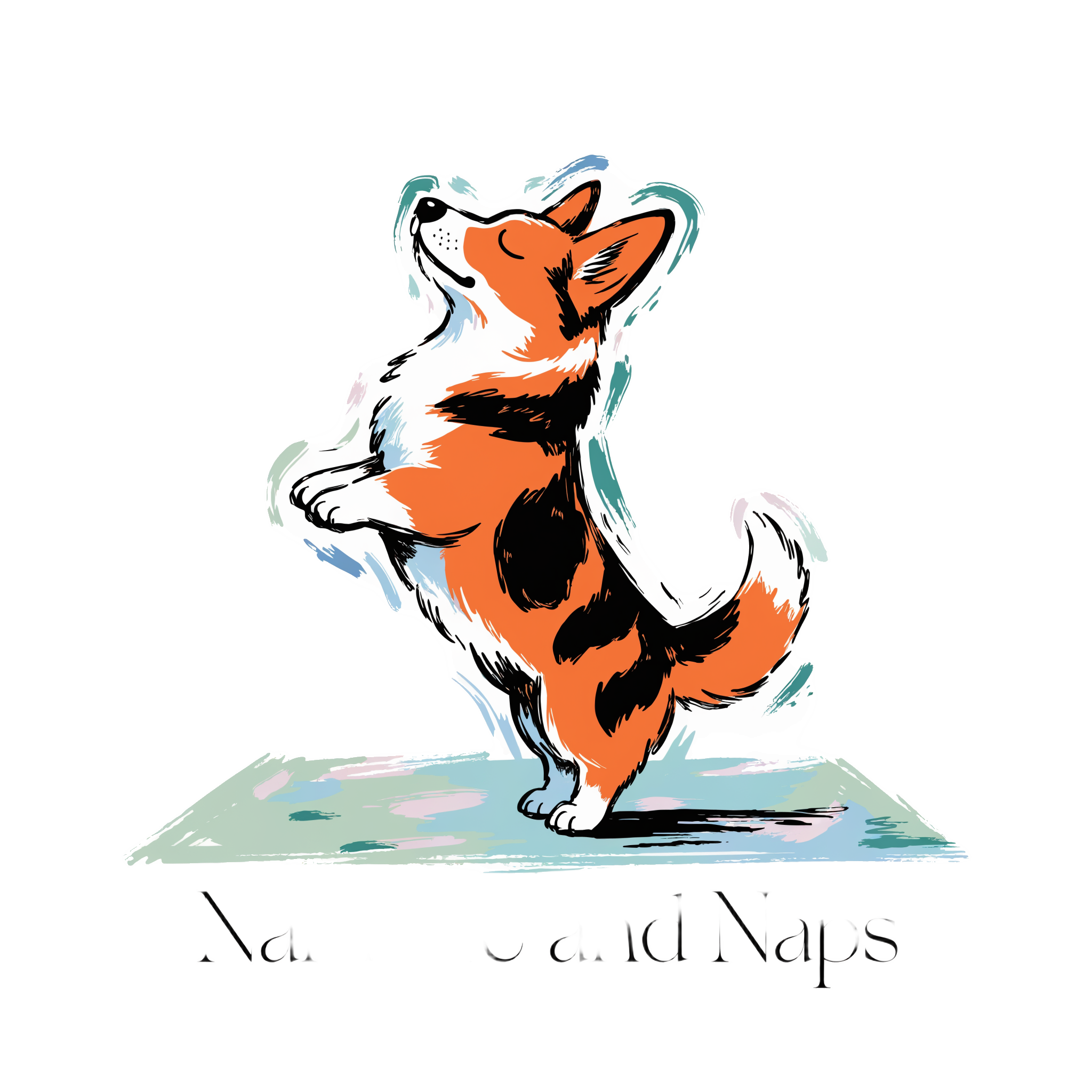 Corgi + Yoga