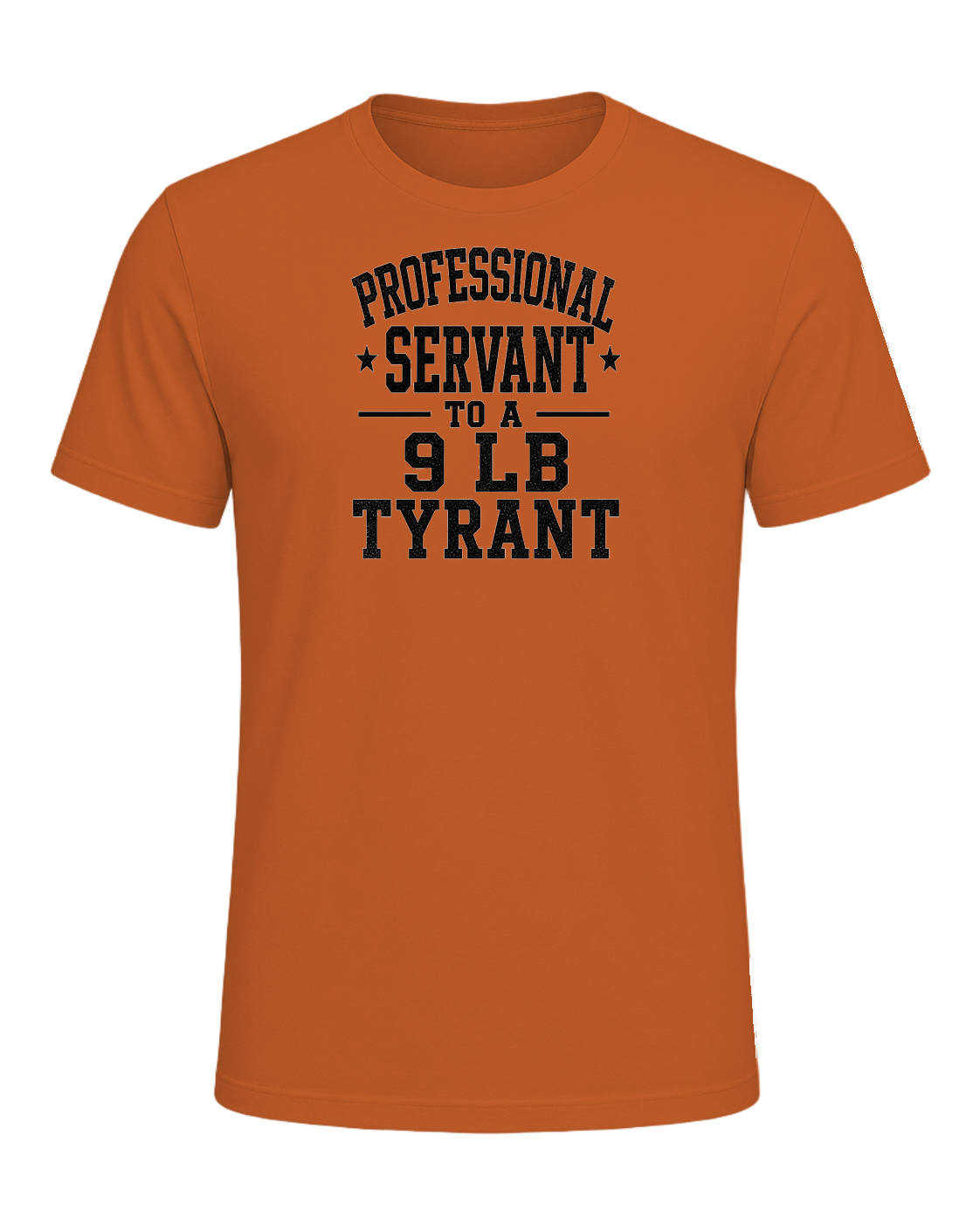 professional servant to a 9 lb tyrant — Orange