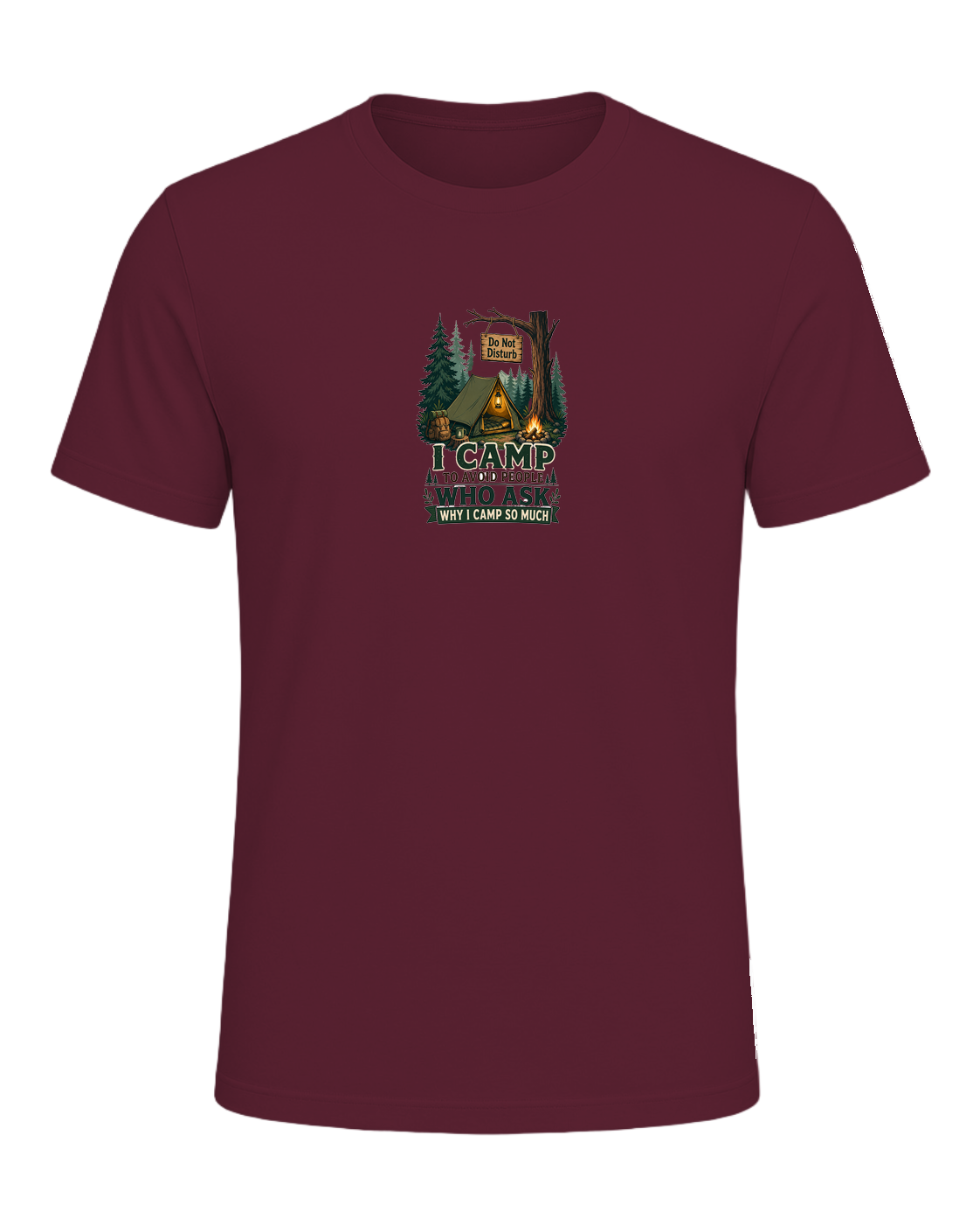 Camping Introvert — Maroon